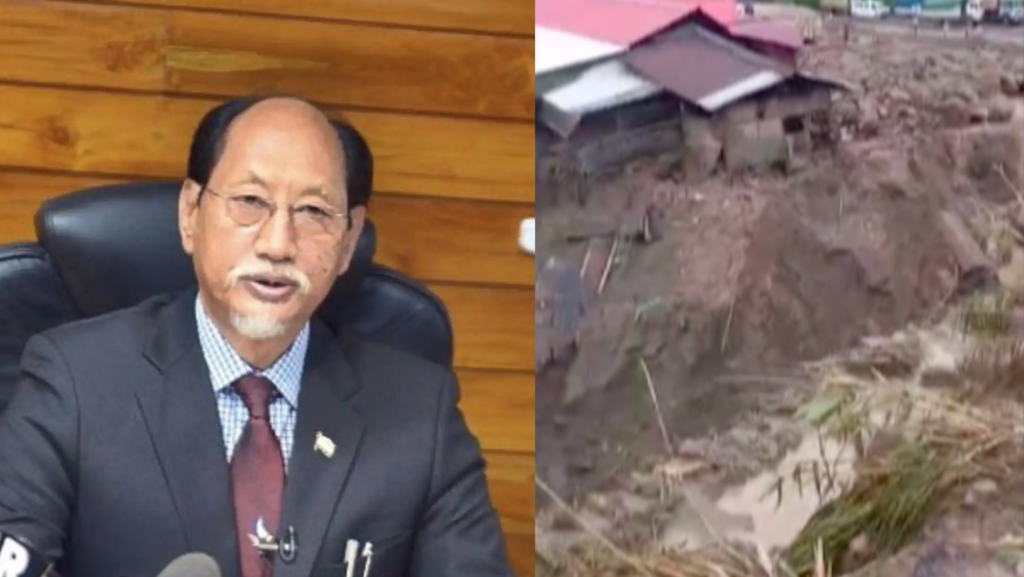 Nagaland Chief Minister Neiphiu Rio announces financial relief support for families affected by landslides along state highways.