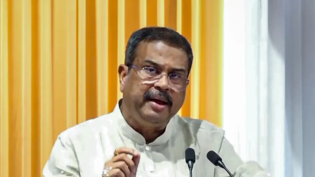 Union Education Minister Dharmendra Pradhan announces his resignation through an official post on X, addressing the nation amid the ongoing education reform debate.
