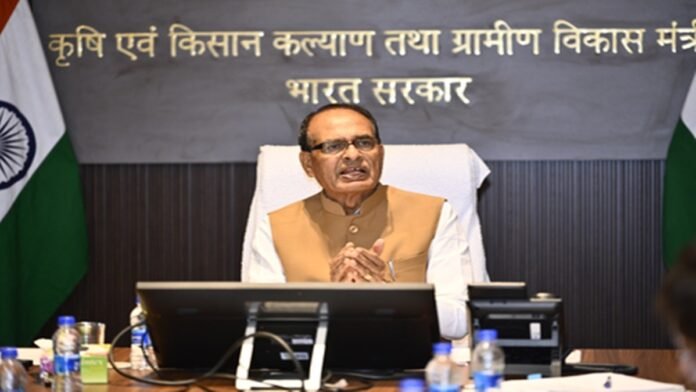 Union Minister Shivraj Singh Chouhan chairs a high-level disaster review meeting with northeastern state officials in Guwahati.