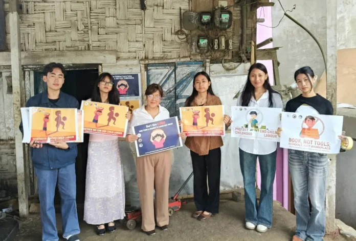 Officials conduct an anti-child labour awareness and enforcement campaign in Mokokchung, Nagaland