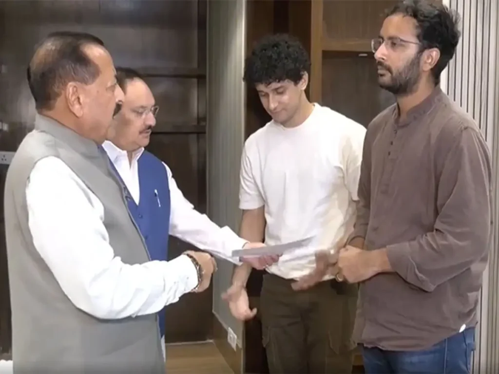 Union Ministers J.P. Nadda and Jitendra Singh participate in the final round of high-level negotiations, representing the Central Government during the definitive talks.