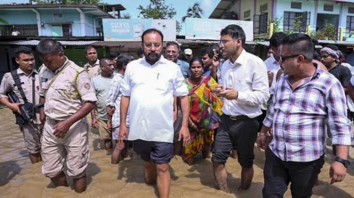 Assam flood relief operations continue as the official casualty figure reaches 95 and political debate intensifies over disaster management.