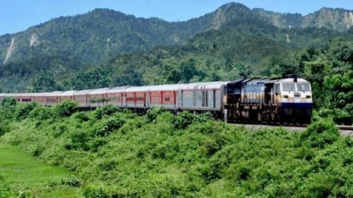 Railway infrastructure along the Lumding-Badarpur hill section receives digital signalling upgrades to improve train operations and reduce travel time.