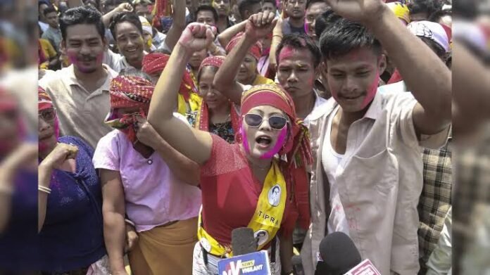 TIPRA Motha prepares to contest all 587 village committee seats independently in Tripura's September 2026 local elections.