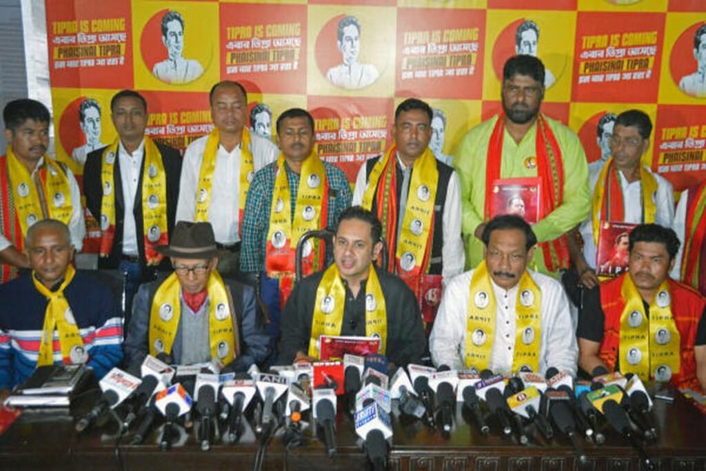 TIPRA Motha prepares to contest Tripura village elections independently amid changing political calculations in tribal areas.