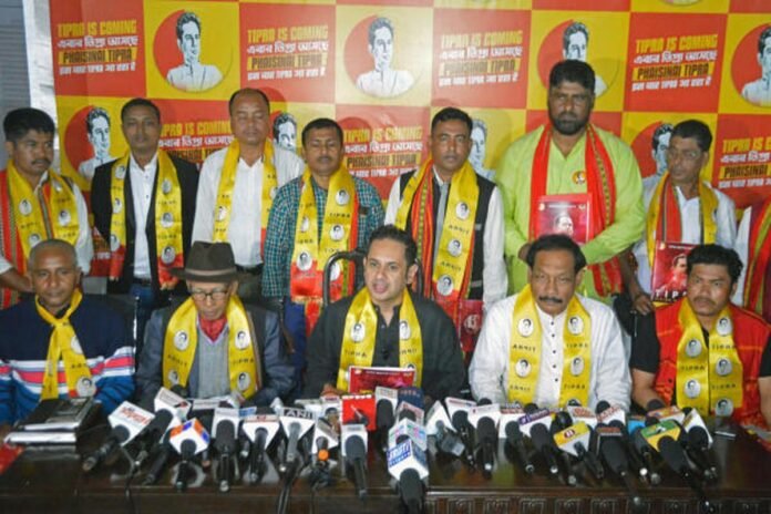 TIPRA Motha prepares to contest Tripura village elections independently amid changing political calculations in tribal areas.