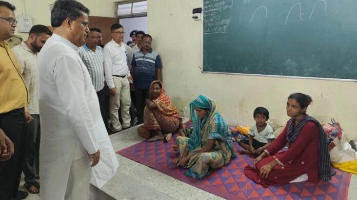 Tripura CM visits flood affected areas, relief camps; says Government working on permanent solution to flood problem