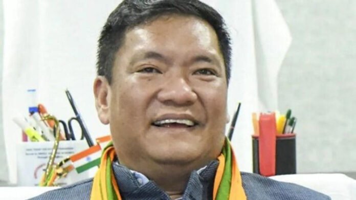 Arunachal CM Pema Khandu submits 10-year development report to Amit Shah
