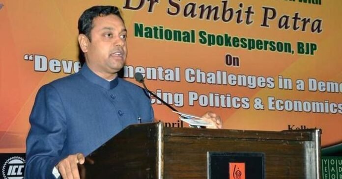 BJP appoints Dr. Sambit Patra as Northeast Coordinator as the party restructures its regional organisational wing.