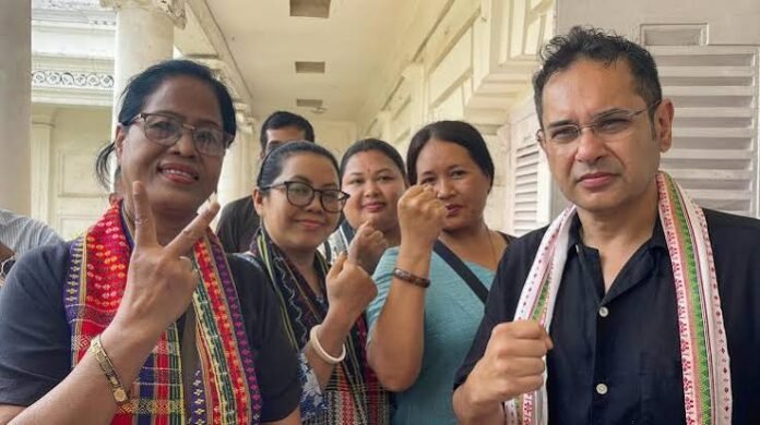 TIPRA Motha, CPI(M) and BJP candidates file nominations for the 2026 TTAADC Village Committee elections in Tripura.