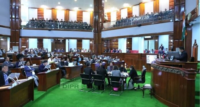 Nagaland Legislative Assembly proceedings during the introduction of the Goods and Services Tax amendment Bills by Chief Minister Neiphiu Rio.