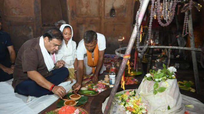 Assam CM visits 1,200-year-old Negheriting Shiva Doul, reviews facilities for devotees