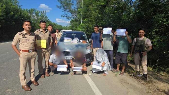 Assam's Doomdooma Police seize 350.27 grams of suspected narcotics at Samdang Bypass, three apprehended