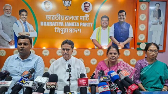 Opposition blames EVMs, EC after poll defeats, says Tripura CM Manik Saha