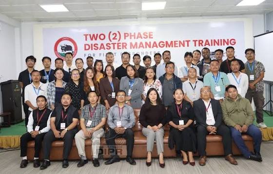 Officials participate in a three-day disaster preparedness training programme focused on strengthening emergency planning in North Tripura.