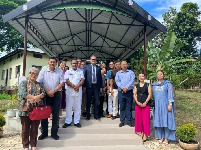 Nagaland University officials inaugurating new academic, agricultural, research and student facilities at the Medziphema campus.