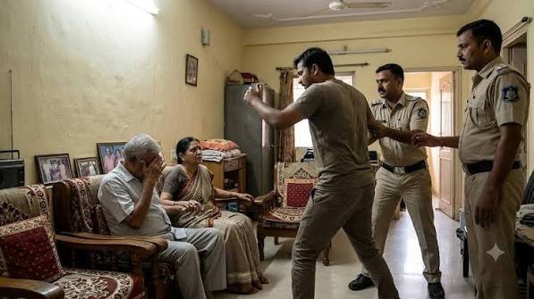 Police investigate an alleged assault involving an elderly resident of Sarsapur following a reported family property dispute.