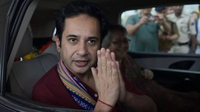 Pradyot Kishore Debbarma addressing supporters during a social media livestream while discussing his political future and indigenous rights in Tripura.