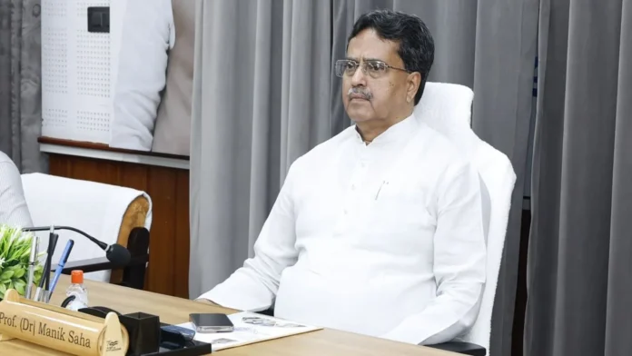 Tripura Chief Minister Manik Saha announces a revised pension hike for retired state government employees.