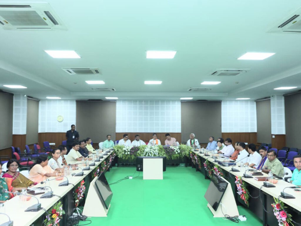 Tripura BJP leaders meet in Agartala to discuss municipal election preparations, the SIR process and statewide public outreach campaigns.