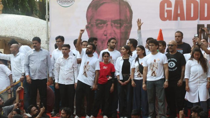 In Mumbai, CJP national convener Abhijeet Dipke was joined by Hindi film industry personalities such as actors Naseeruddin Shah and Shabana Azmi, singer Vishal Dadlani, and director Vishal Bharadwaj.