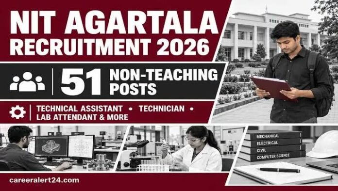 NIT Agartala non-teaching recruitment faces questions over 7.14% OBC representation among 42 advertised vacancies.
