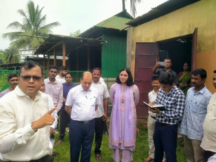 West Tripura District Magistrate reviews welfare schemes, development projects and public-service delivery during administrative monitoring.
