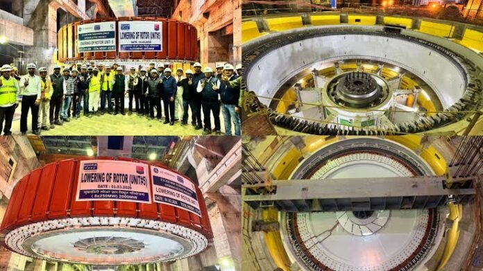 Engineers advance rotor assembly and commissioning work at the 2,000 MW Subansiri Lower Hydroelectric Project.
