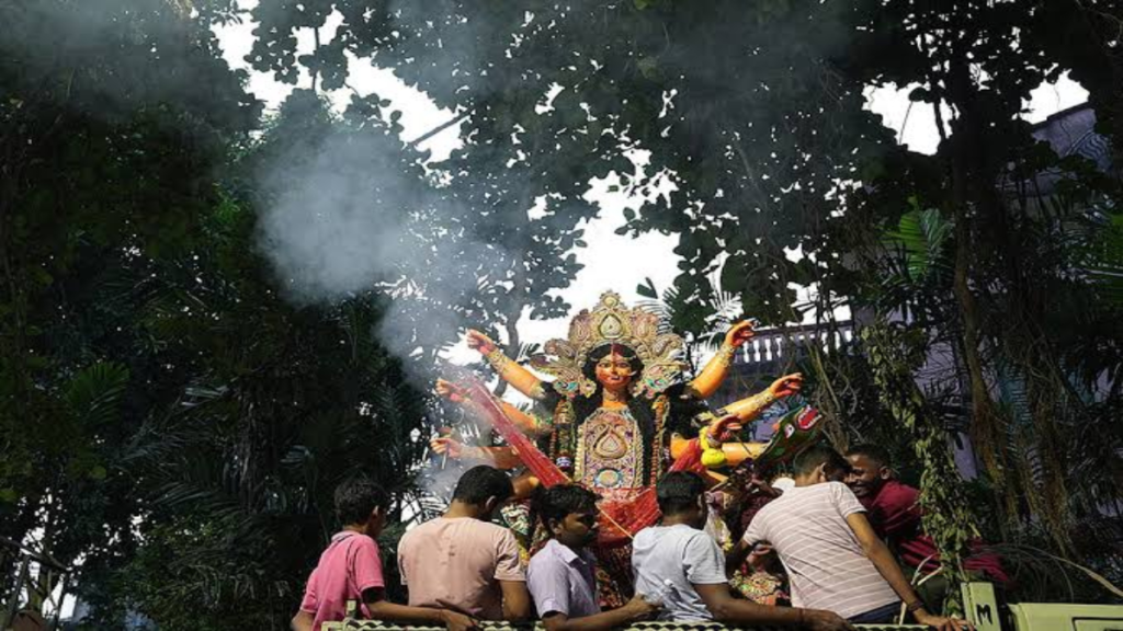 Dhubri Durga Puja: Immersion Processions Begin Now