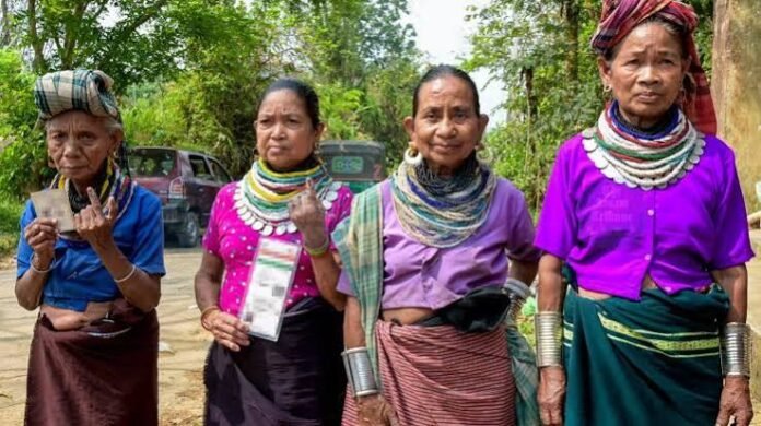 Security and election officials prepare for TTAADC Village Committee polling amid reported pre-poll violence allegations in Gomati district.